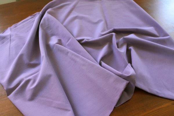 Stoff Seide Crepe de Chine lila uni 110 x 110 cm handgefärbt