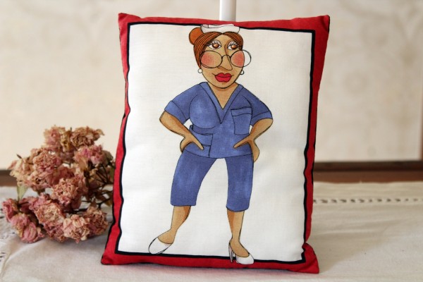Geschenk Danke Krankenschwester Pflegerin Dekokissen Mitbringsel