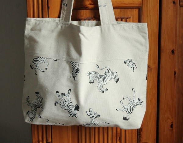 Tasche Shopper Zebra Umhängetasche Handarbeit