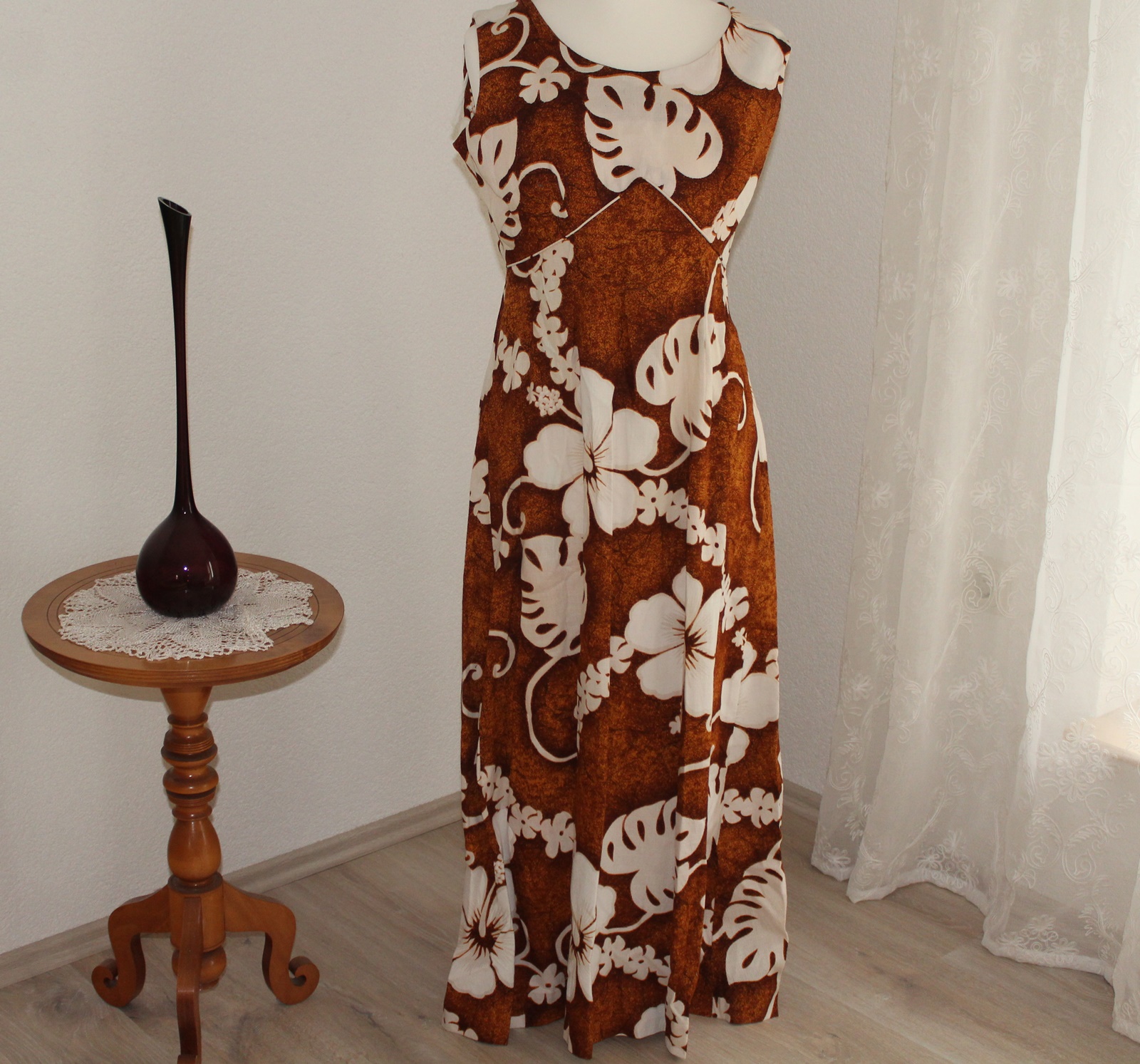 Kleid Im 70er Jahre Stil Gr M Lang Grosse Muster Kostum Kyffairtrieb