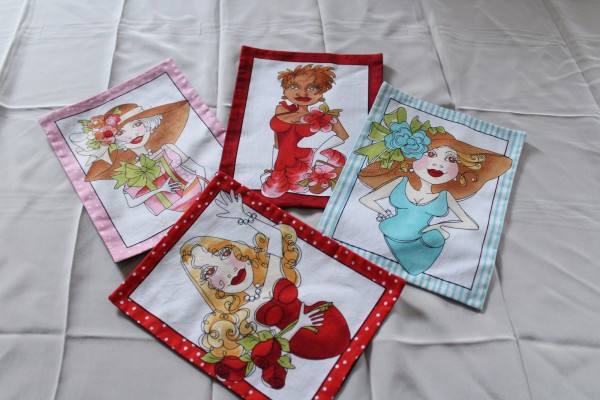 Vier Kissenhüllen zum befüllen für Wärmekissen Dekokissen Duftkissen